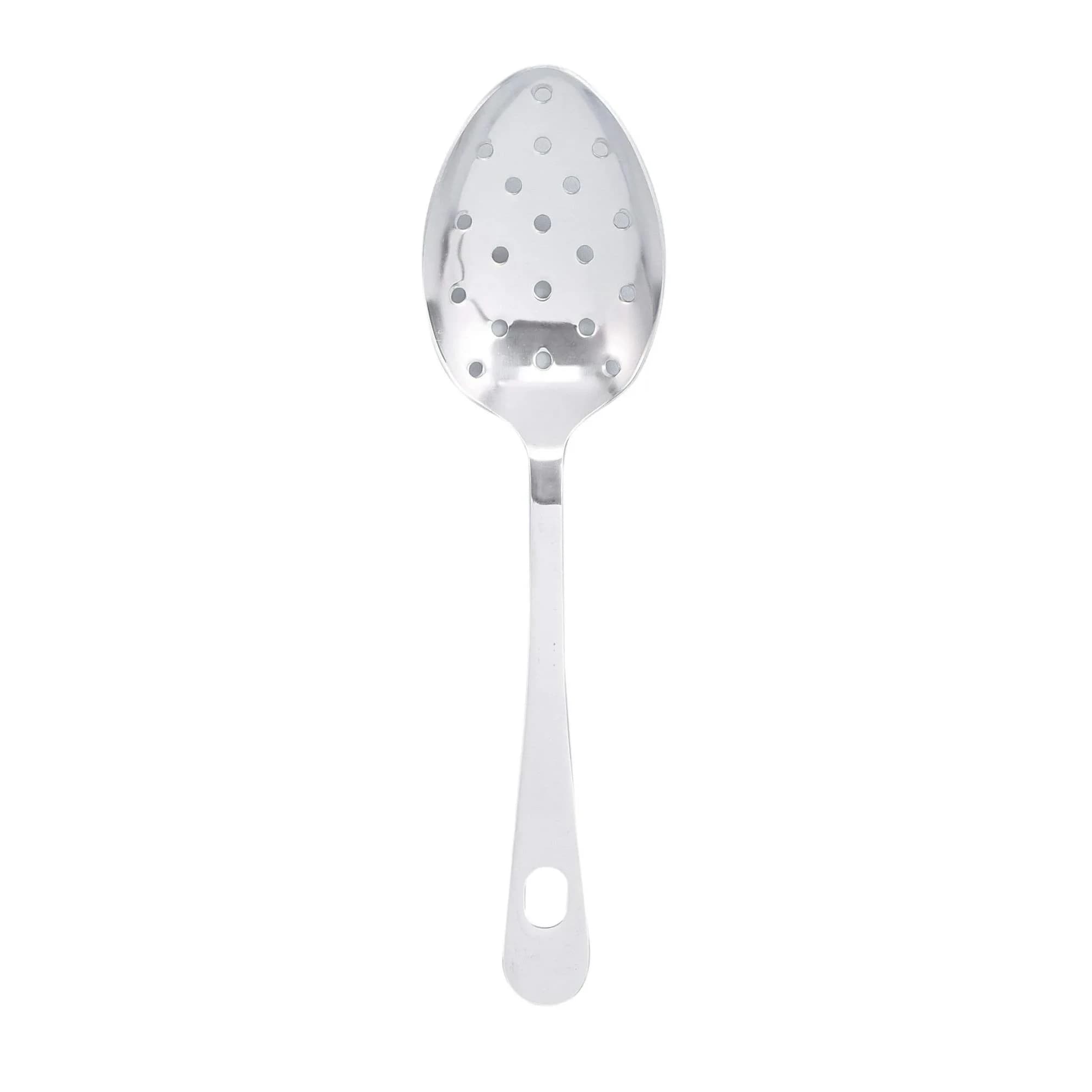 HIC Kitchen Pierced Serving Spoon, Japanese Stainless Steel, 24.5 cm (9.625 inches) | Dishwasher Safe
