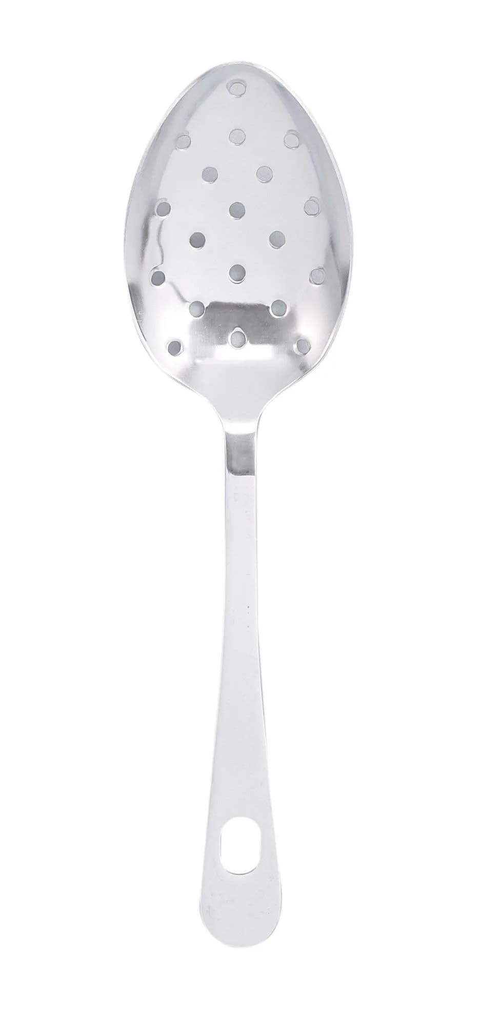 HIC Kitchen Pierced Serving Spoon, Japanese Stainless Steel, 24.5 cm (9.625 inches) | Dishwasher Safe - main product image