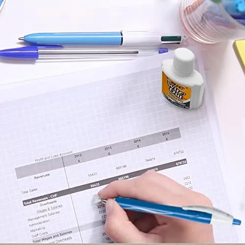 BIC Wite-Out Quick Dry Correction Fluid 20ml | Refillable White Correction Fluid for Office & School thumbnail 5