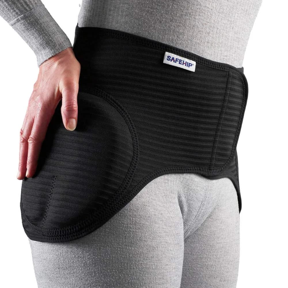 SAFEHIP Active Hip Protector Belt for Seniors & Elderly | Medium (38-43 in / 96-107 cm) — Black