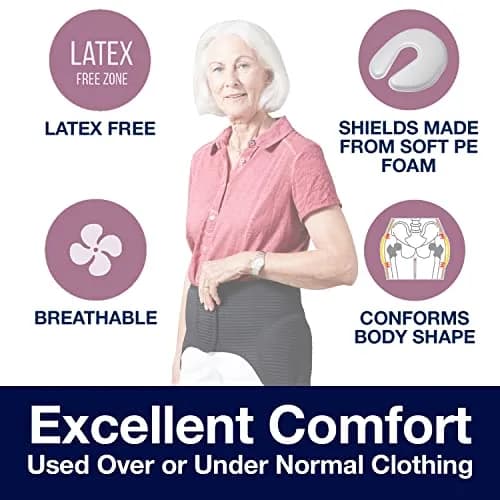 SAFEHIP Active Hip Protector Belt with Foam Shields, Extra Large (46-50 in) | Proven Fall Protection for Active Recovery thumbnail 2