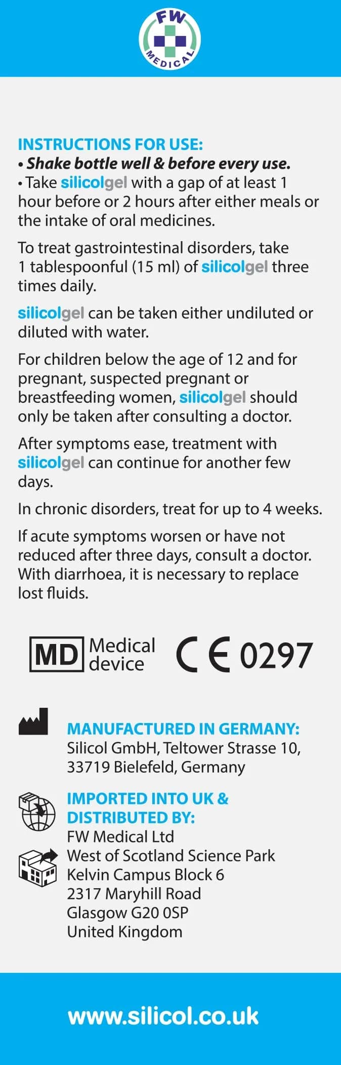 Silicol Gel 500ml (16.91 Fl Oz) | Stomach & IBS Relief - view 7