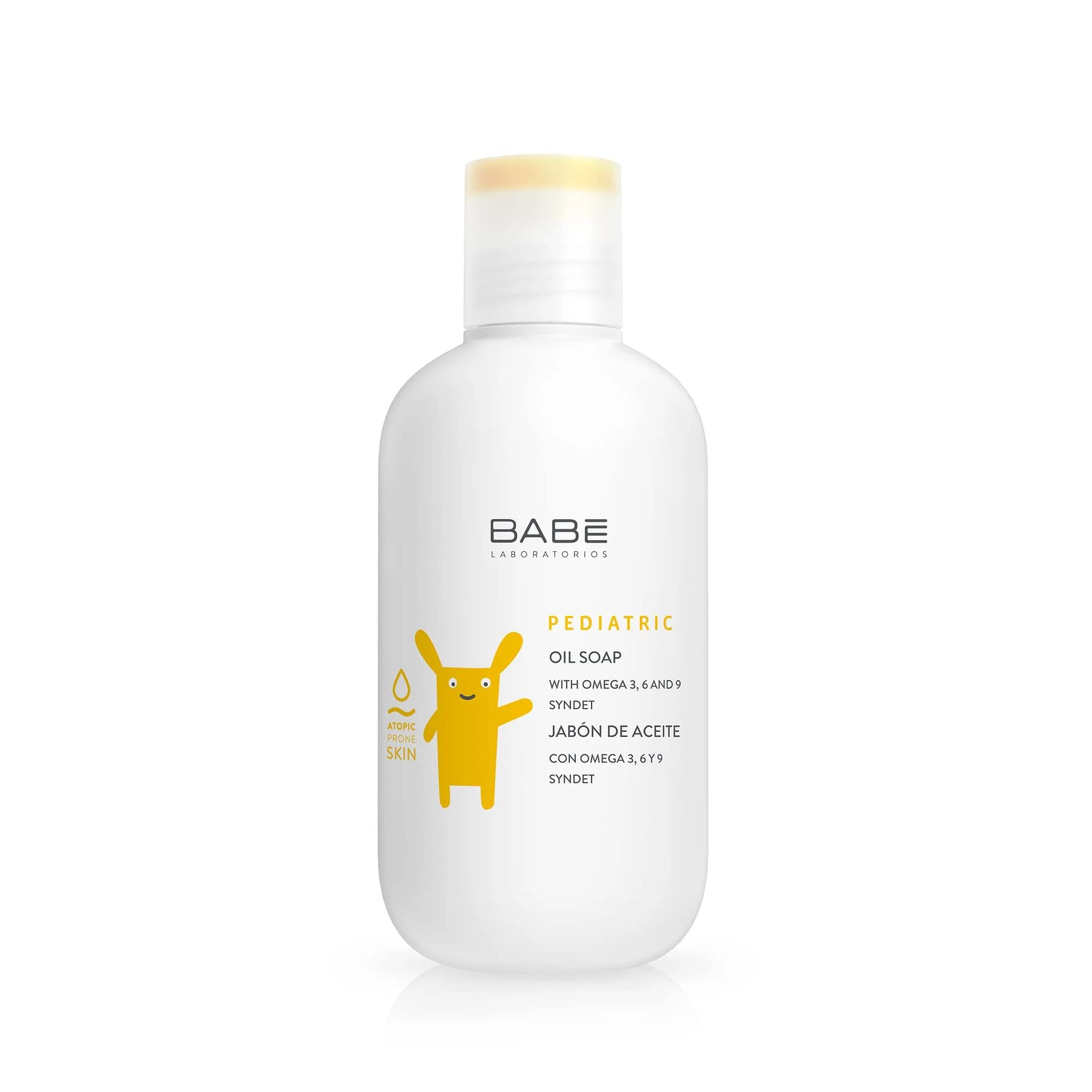 Laboratorios Babe Pediatric Emollient Soap 200 ml | Moisturizing Sensitive Skin — White