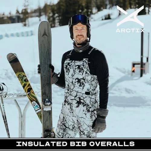 Arctix Essential Insulated Bib Overalls Black 4X-Large/32" Inseam | Maximum Cold Weather Protection thumbnail 6