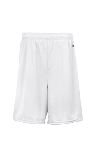 Badger Sportswear B-Dry Performance Short, White, Large | Moisture-Wicking Athletic Shorts for Boys thumbnail 1