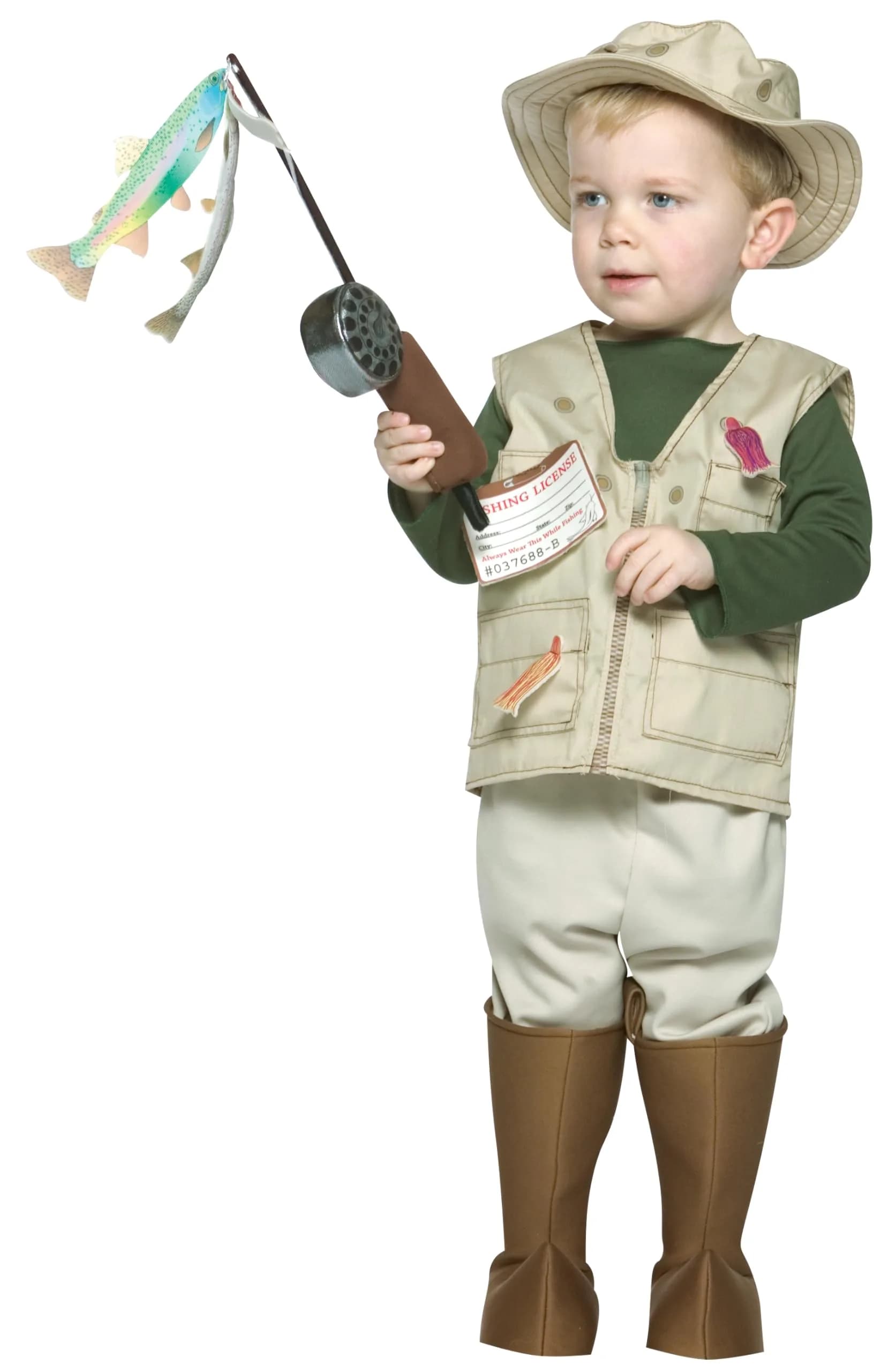 Rasta Imposta Future Fisherman Costume Brown 3-4T | Adorable Role-Play Outfit - main product image