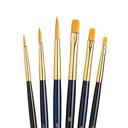 Princeton Real Value Series 9100 Paint Brush Sets | Acrylic, Oil & Watercolor | 1, 3, 5, Shader 2, 4, 6 thumbnail 1