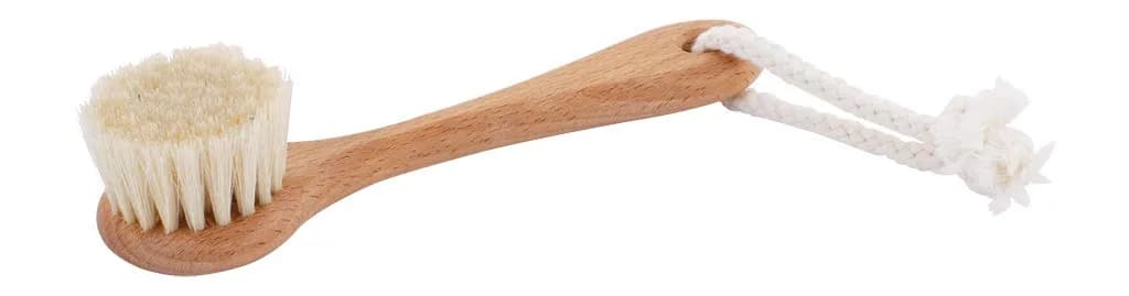 Redecker Goat Hair/Pig Bristle Face Brush with Oiled Beechwood Handle 15cm (5-3/4-Inches) | Gentle Exfoliation for Sensitive Skin - main product image