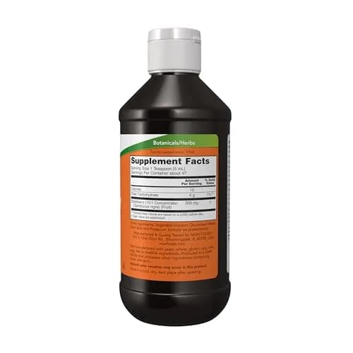 NOW Elderberry Liquid 500 mg 10:1 Concentrate 237ml (8 fl. oz) | Immune Support with Antioxidants thumbnail 2