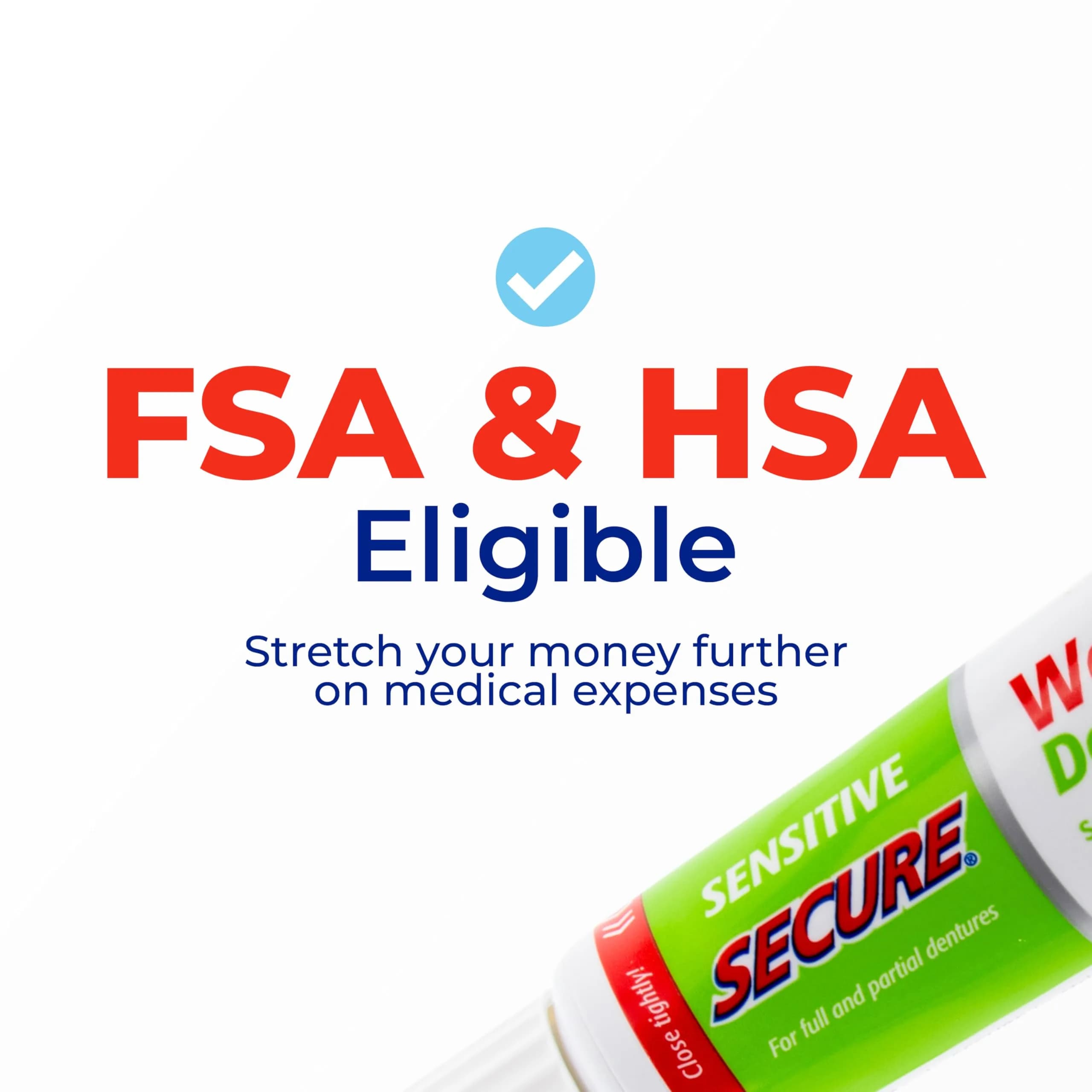 Secure Sensitive Denture Adhesive Cream 1.4 oz (5.6 oz) | Zinc-Free, Waterproof Hold for Sensitive Gums - view 7