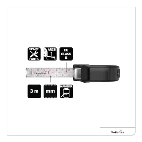 Hultafors Talmeter Marking Measure Tape 3m (9.8ft) 16mm Blade | Precision Etching Tool for Internal & External Measurements thumbnail 4