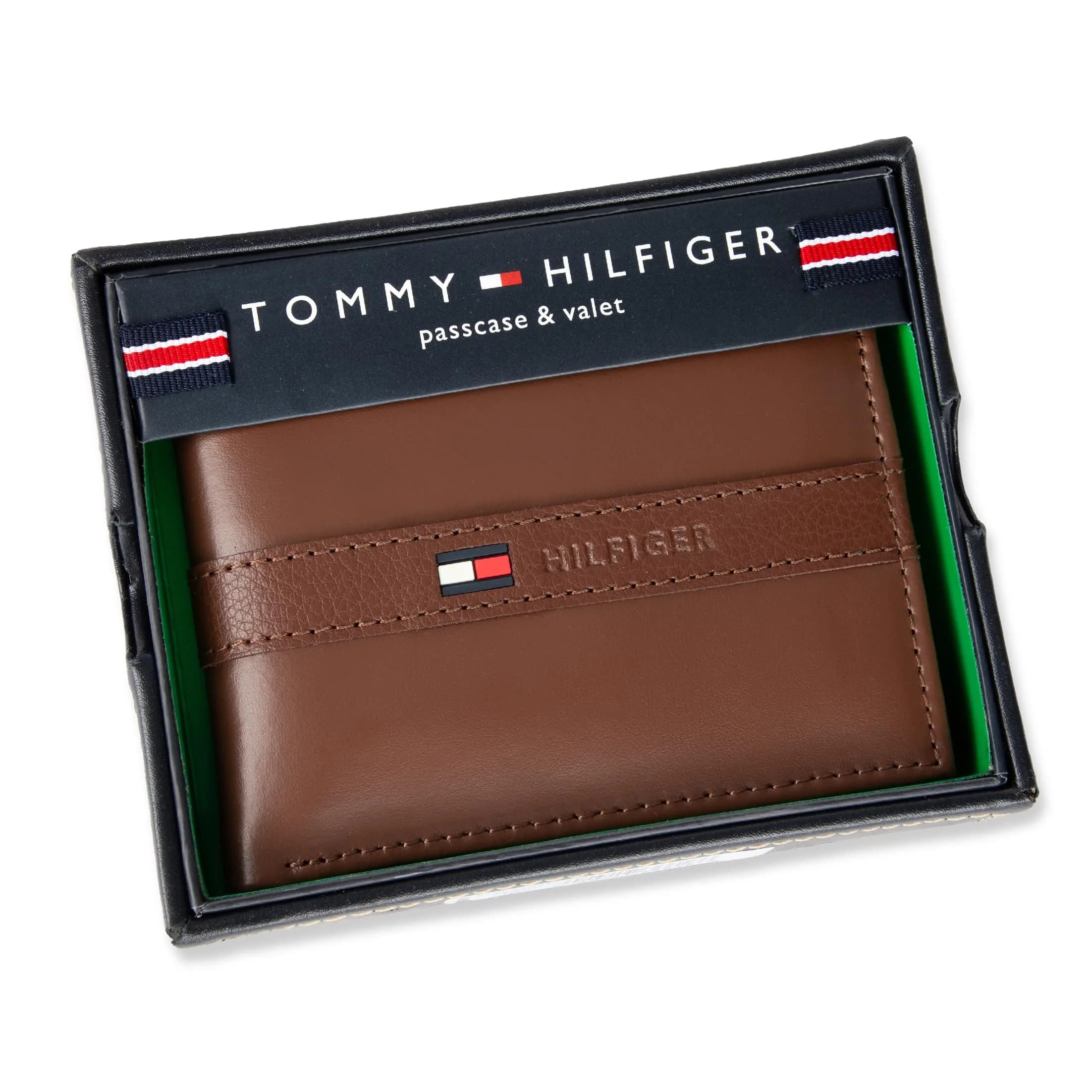 Tommy Hilfiger Men's Leather Bifold Wallet with Removable ID Window | 6 Card Slots, Light Tan - view 5