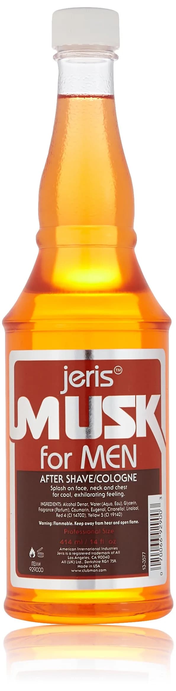 Clubman Jeris Hair Tonic with Oil for Men - Classic Grooming Tonic, 415ml (14 fl oz) | Restores Shine, Controls Hair — Jeris Musk