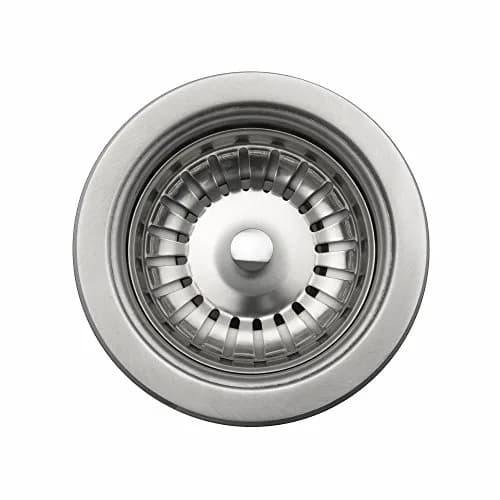 Kraus Kitchen Sink Drain Assembly with Strainer 5" x 5" x 5" | Stainless Steel, Fits 3.5"/4" Openings thumbnail 1