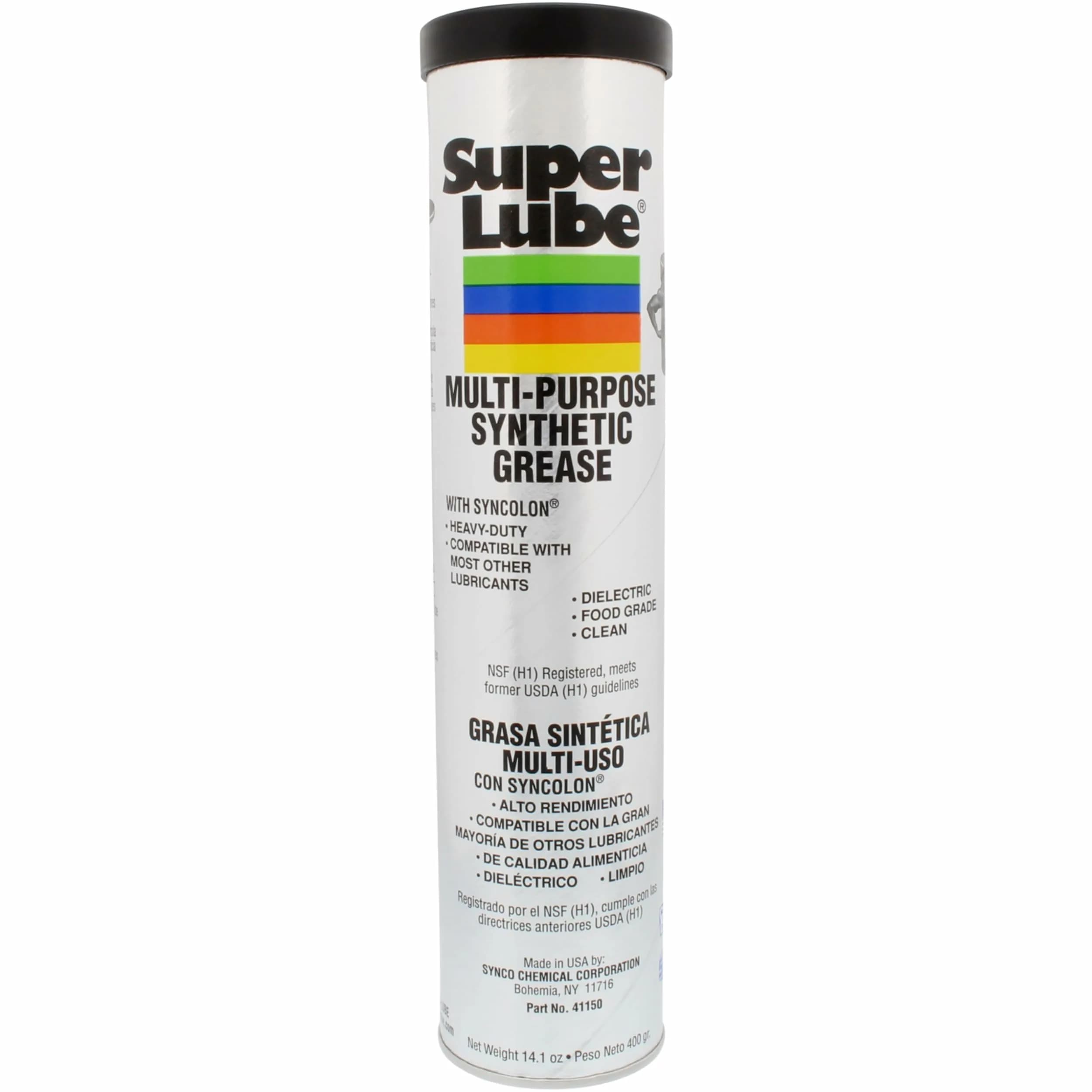 Super Lube Multi-Purpose Synthetic Grease Cartridge 411g (14.1 oz) | High Temp, Water & Corrosion Resistant - main product image