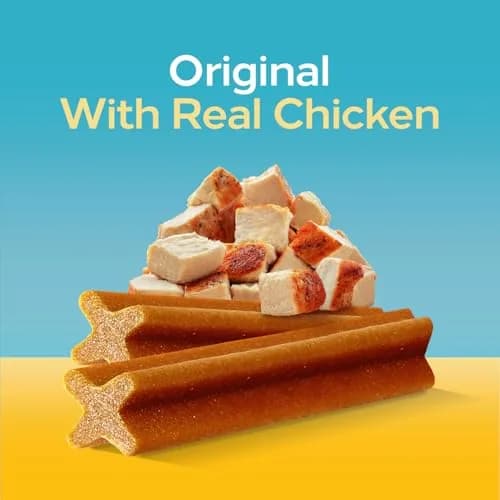 Pedigree Dentastix Large Breed Dental Dog Treats, Original, 32 Count | Chewy X-Shape Design for Plaque Removal thumbnail 4