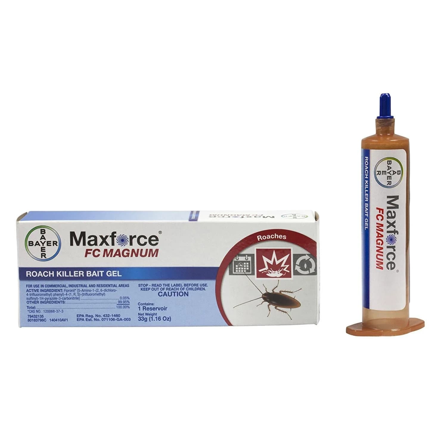Maxforce FC Magnum Roach Gel Bait 33g | Fast-Acting Roach Killer with ContactX™ Technology