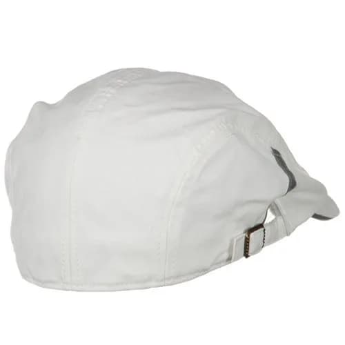 Mega Cap White Sandwich Bill Ivy Cap | Adjustable Cotton Hat thumbnail 3