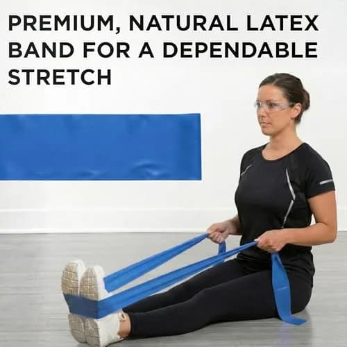 THERABAND Resistance Band, Exercise, Workout, Physical Therapy, Body, Blue | Customizable Latex Resistance for All Levels thumbnail 4