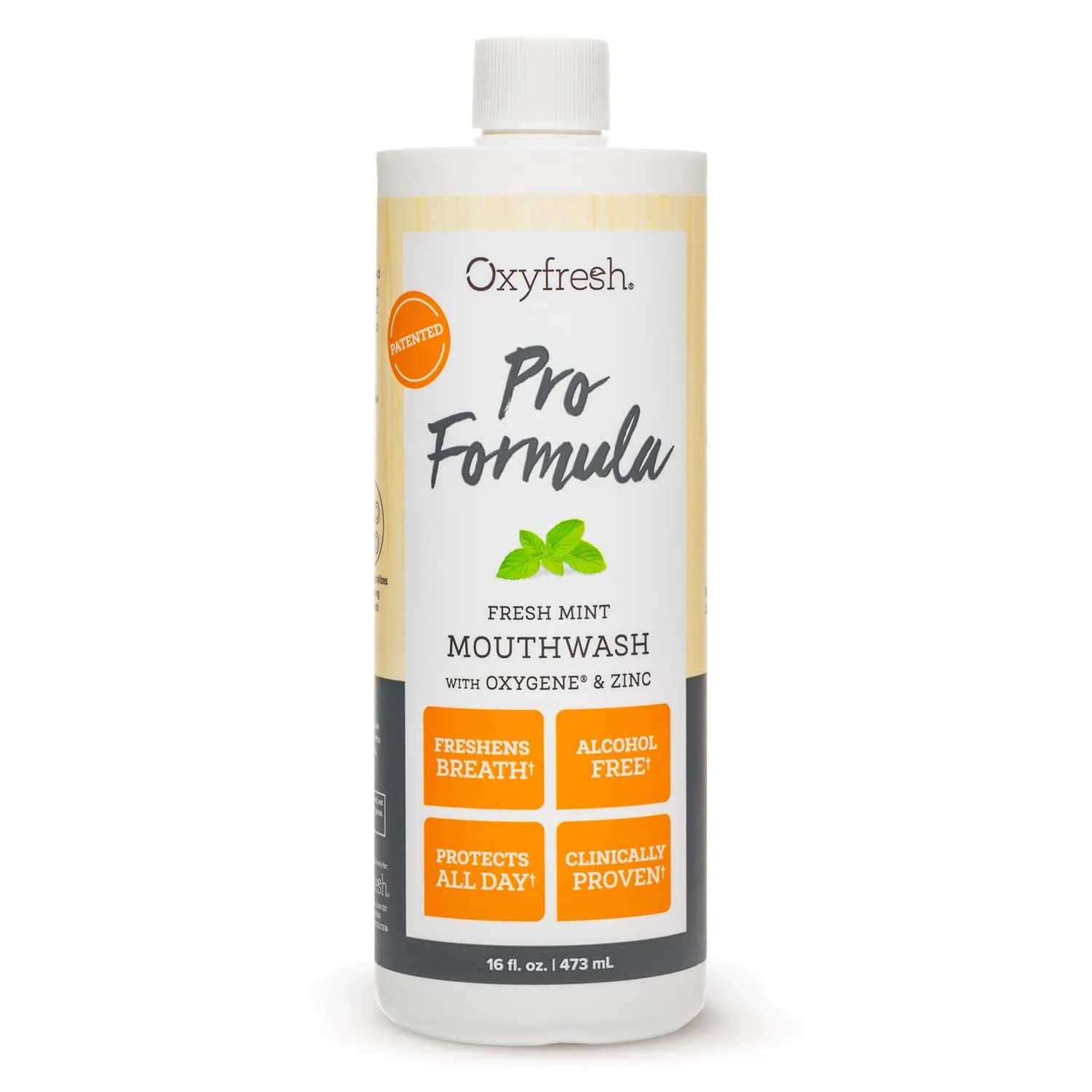 Oxyfresh Pro Formula Fresh Mint Mouthwash 16 Fl Oz | Zinc & Fluoride Free, Alcohol-Free, Gentle for Gums - main product image