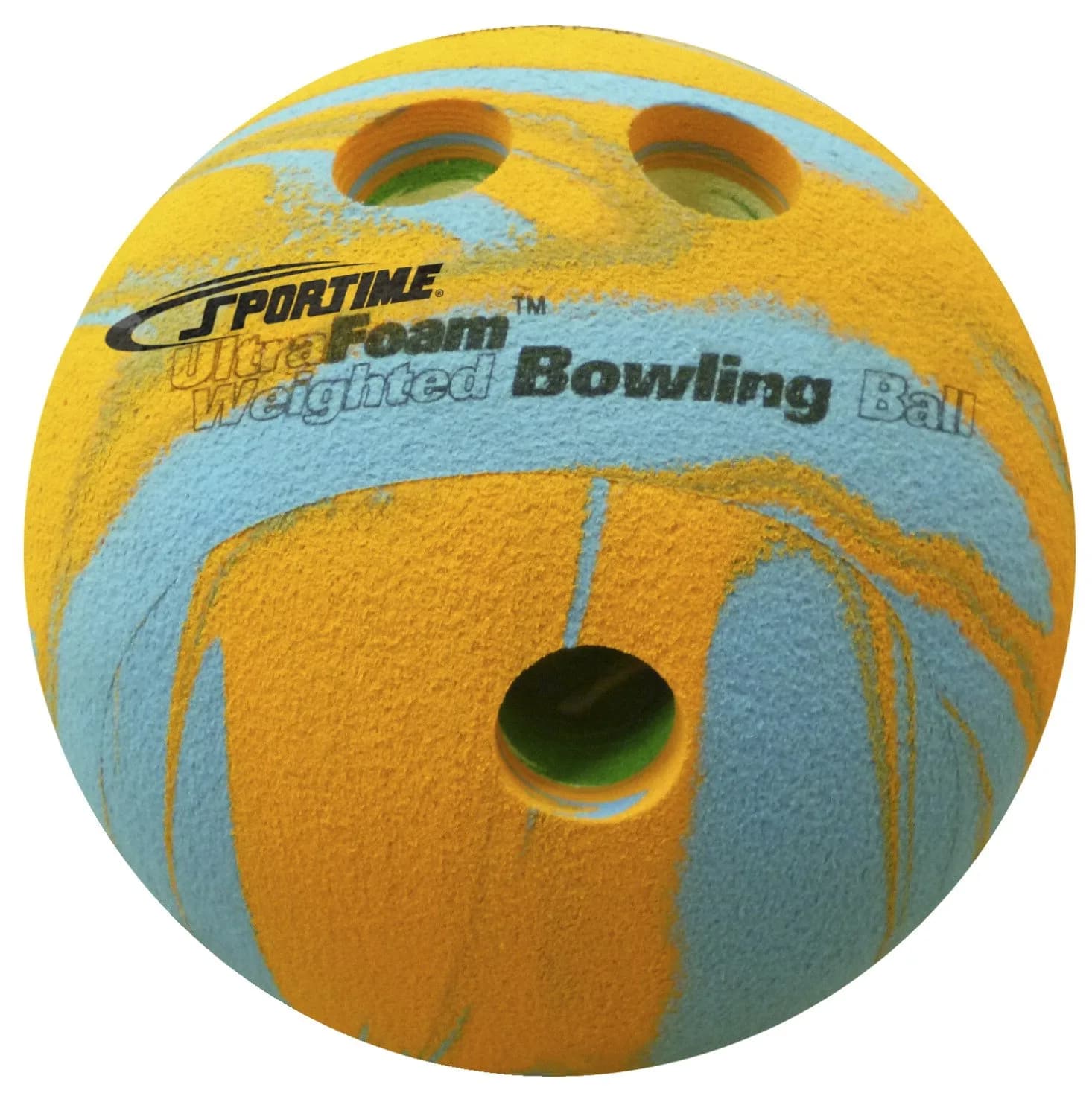 Sportime UltraFoam Bowling Ball, Multi-Color, 1 Pound | Impact-Absorbing Foam for Kids
