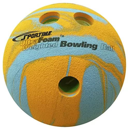 Sportime UltraFoam Bowling Ball, Multi-Color, 1 Pound | Impact-Absorbing Foam for Kids thumbnail 1