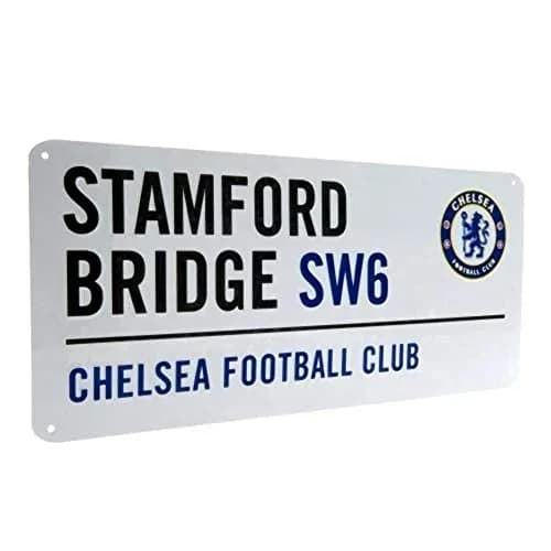 Chelsea FC Authentic Stamford Bridge Metal Street Sign 40 cm (15.5") | Officially Licensed Fan Decor thumbnail 1