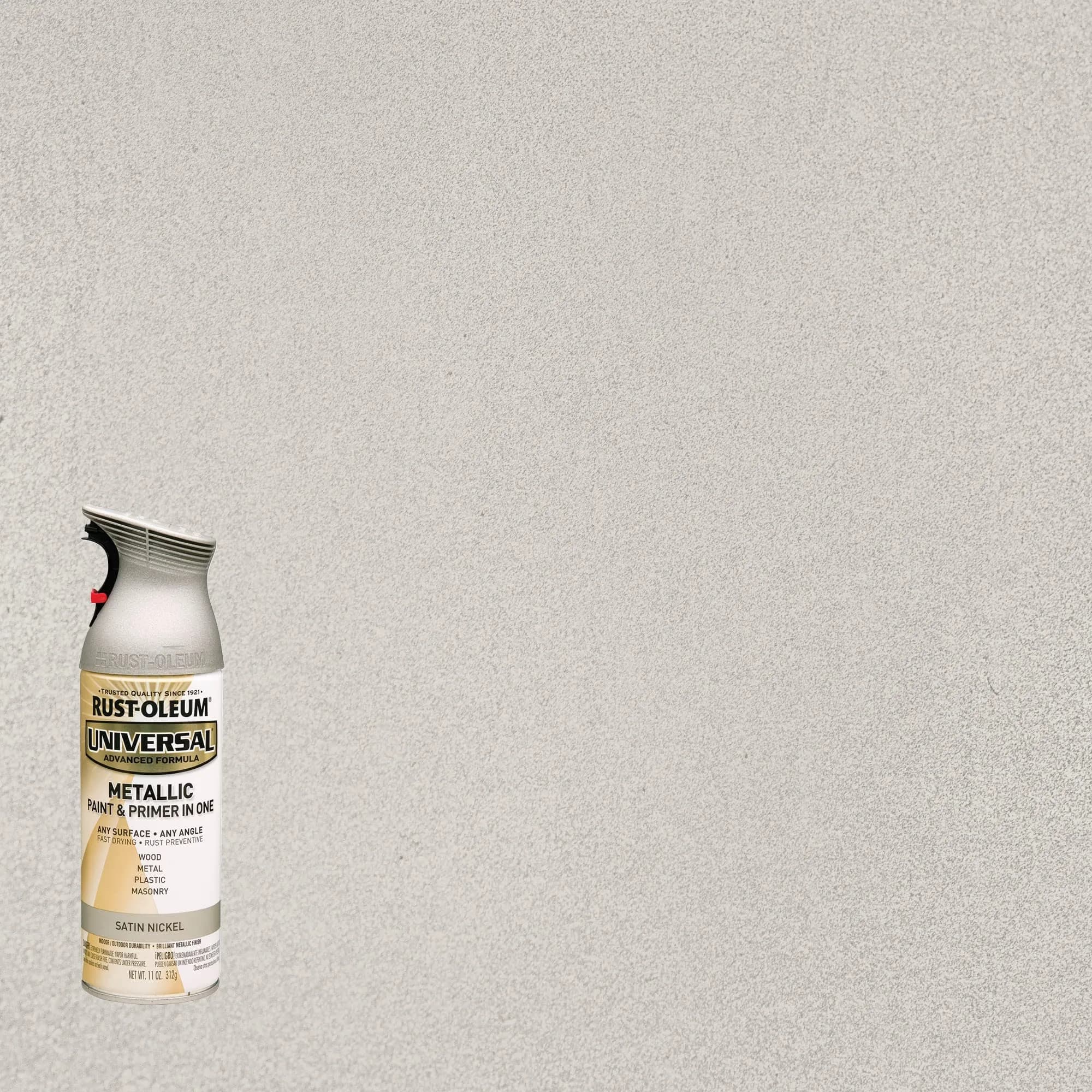 Rust-Oleum Universal All Surface Satin Nickel Metallic Spray Paint, 11 oz (Pack of 1) - view 2