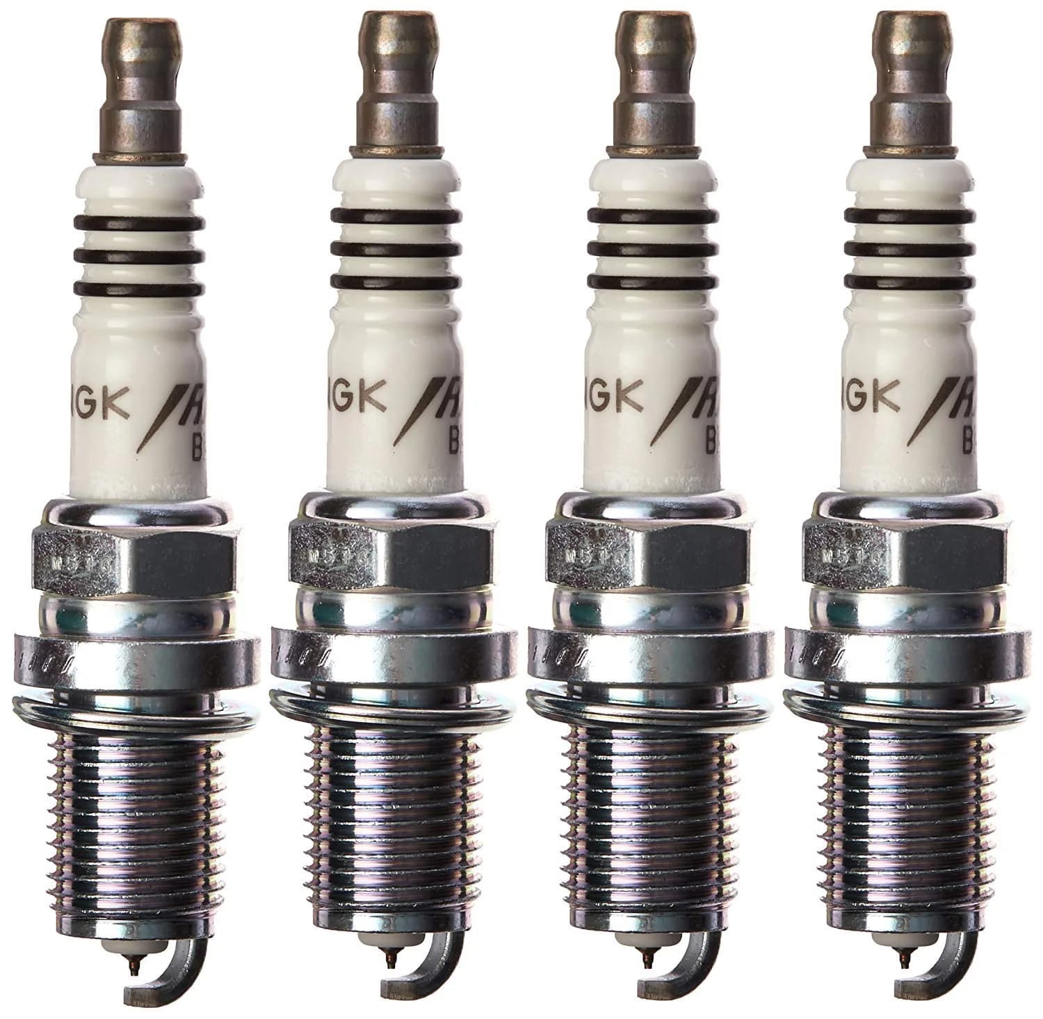NGK 4344 LTR5IX-11 Iridium IX Spark Plug 14mm Thread (Pack of 4) — Black