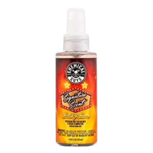 Chemical Guys Signature Scent Premium Air Freshener and Odor Eliminator 118ml (4 fl oz) | Smell of Success for Cars & Home thumbnail 1