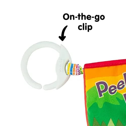 Lamaze Peek-A-Boo Forest Soft Baby Book - Cloth Book for Sensory Play & Teething, 6 Months+ thumbnail 3