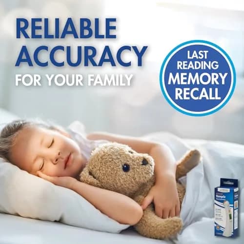 Veridian Healthcare Temple Thermometer | Infrared Measurements | Fast 6-Second Readout | Fever Alert | Backlit Display | Programmable Timer | 1-Year Warranty (Pack of 2) thumbnail 6