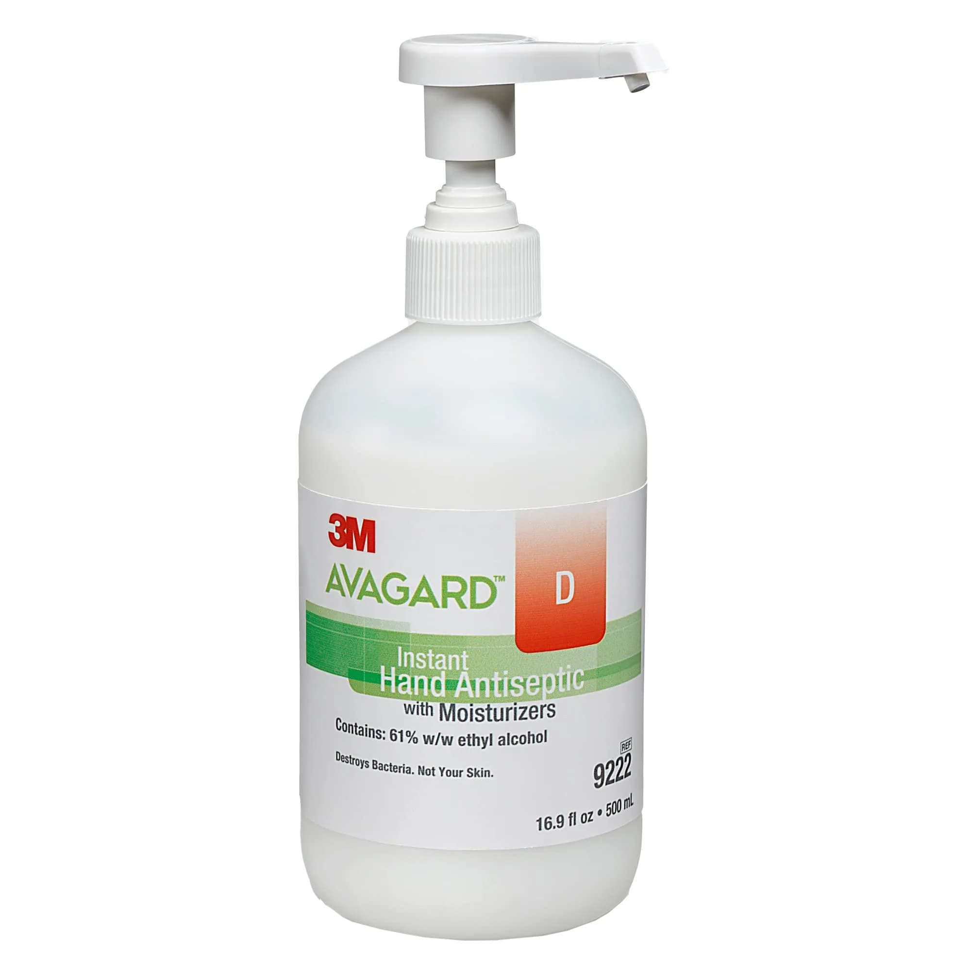 3M Avagard D Hand Sanitizer Gel with Moisturizer 500ml (16.9 Fl Oz) | Antiseptic & Non-Drying Formula