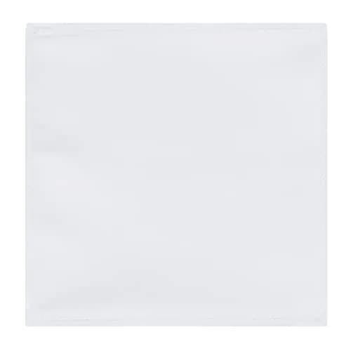 Jacob Alexander Men's Pocket Square Solid Color Handkerchief - White | Classic Satin Microfiber Finish (12" x 12") thumbnail 2