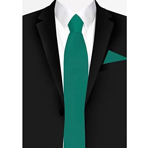 Jacob Alexander Men's Pocket Square Solid Color Handkerchief - Kelly | Satin Microfiber Finish, 12" x 12" | Classic Style thumbnail 4