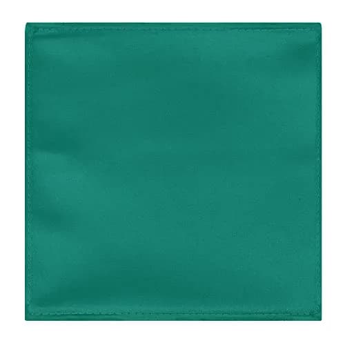 Jacob Alexander Men's Pocket Square Solid Color Handkerchief - Kelly | Satin Microfiber Finish, 12" x 12" | Classic Style thumbnail 2