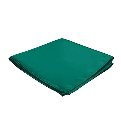Jacob Alexander Men's Pocket Square Solid Color Handkerchief - Kelly | Satin Microfiber Finish, 12" x 12" | Classic Style thumbnail 3