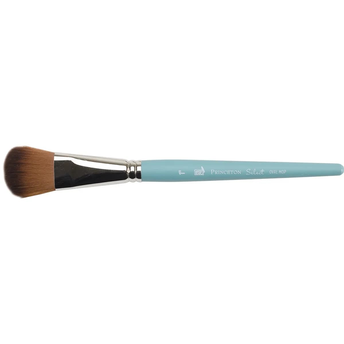 Princeton Select Artiste 3750 Oval Mop Paint Brush, Princeton Blue, 1 Inch - main product image