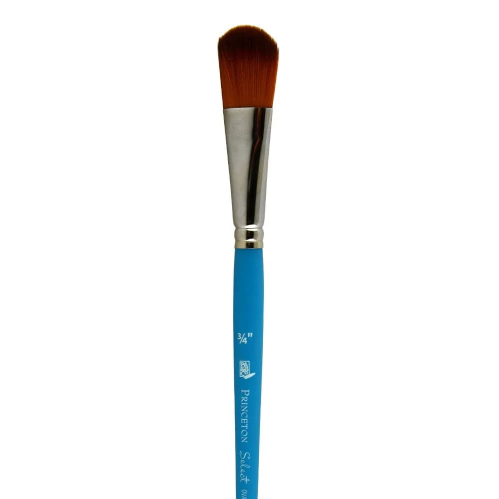 Princeton Select Artiste Oval Mop Paint Brush 3/4 Inch (1.9 cm) | Synthetic Bristle for Acrylic, Watercolor, Oil - view 2
