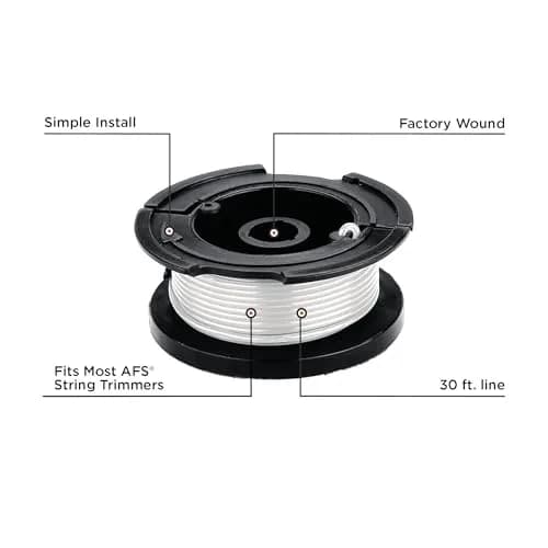 Black+Decker Replacement Spool 30 ft .065-Inch | Auto Feed String Trimmer Line 2-Pack thumbnail 2