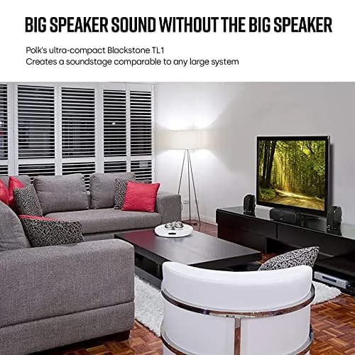 Polk Audio TL1 Center Channel Speaker, Black 10.16 cm (4 in) Woofer | Hi-Gloss Finish thumbnail 5