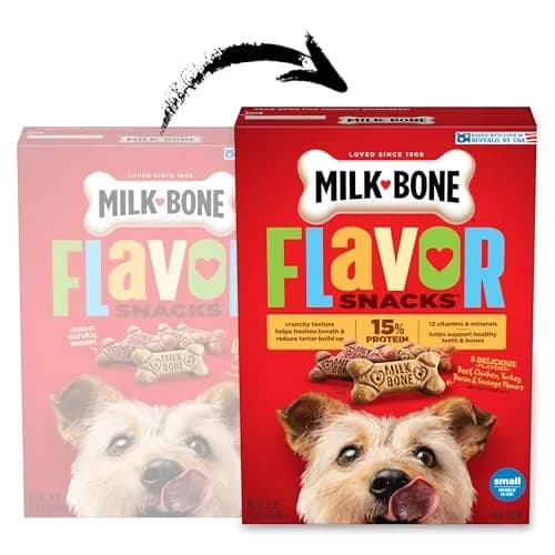 Milk-Bone Flavor Snacks Small Dog Treats 24 Oz. | Vitamin-Fortified, Wholesome & Crunchy thumbnail 2