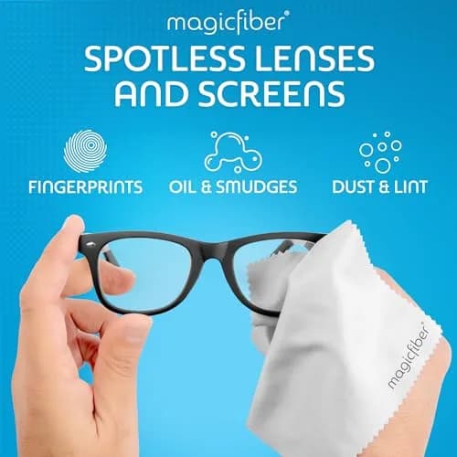 MagicFiber Microfiber Cleaning Cloths (2-Pack, 15cm x 18cm) | Streak-Free Clarity for Screens & Lenses thumbnail 2