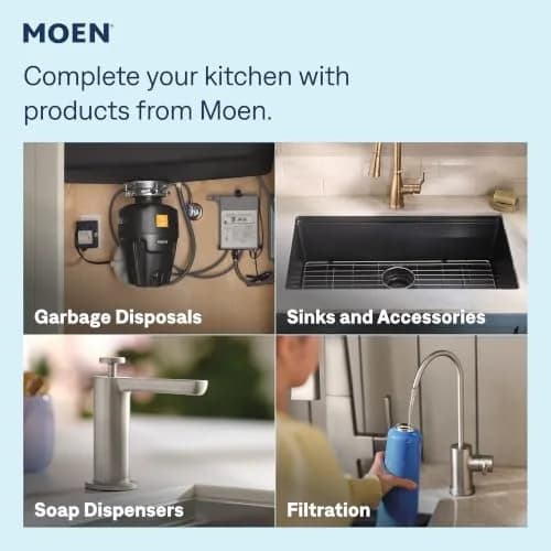 Moen Renzo Spot Resist Stainless One-Handle Pullout Kitchen Faucet | Power Clean Technology, 9.63in Reach, Brushed Finish thumbnail 7