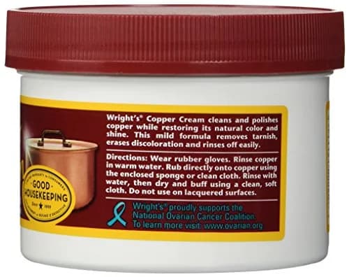 Wright's Copper and Brass Cream Cleaner 48 oz (1.36 kg) | Restores Shine Without Scratching thumbnail 2
