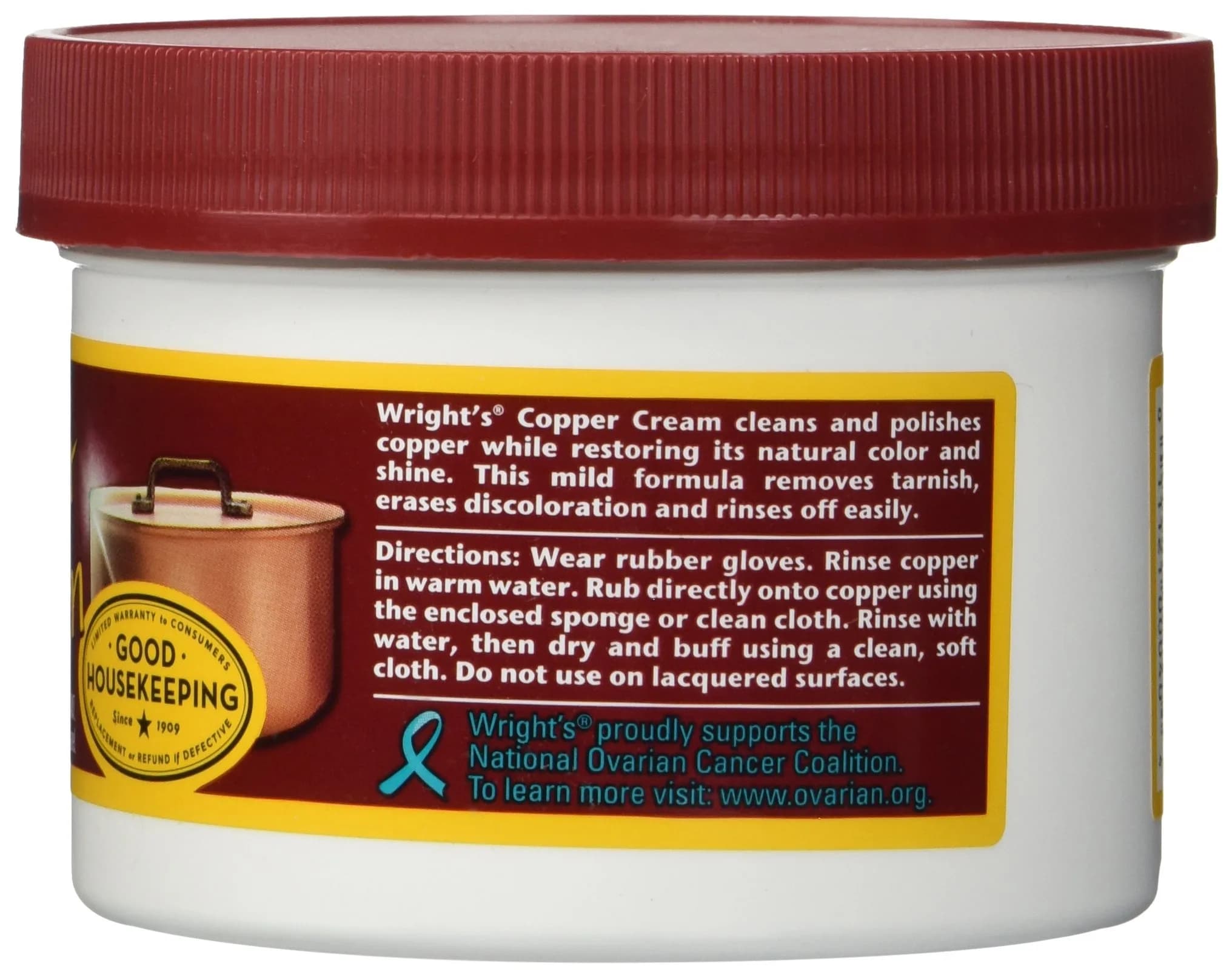 Wright's Copper and Brass Cream Cleaner 48 oz (1.36 kg) | Restores Shine Without Scratching - view 2