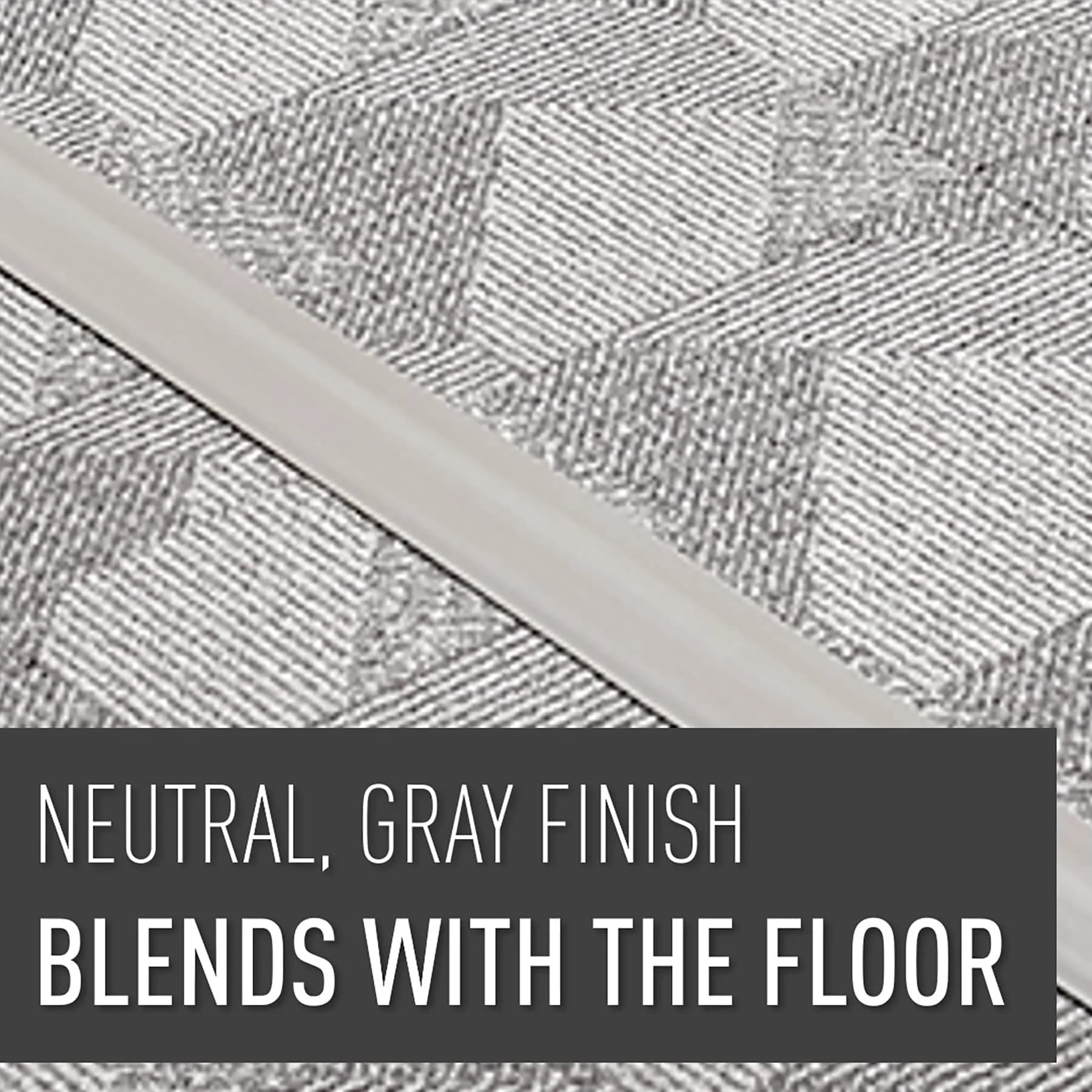 Wiremold Corduct Floor Cord Management Kit, Gray Rubber Cable Cover 5 ft (1.52 m) | Hides Cords for Trip-Free Floors - view 5