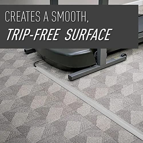 Wiremold Corduct Floor Cord Management Kit, Gray Rubber Cable Cover 5 ft (1.52 m) | Hides Cords for Trip-Free Floors thumbnail 2