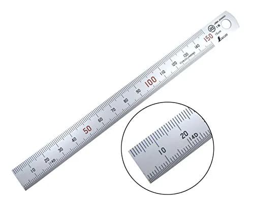 Shinwa 150 mm (6 inch) Rigid Machinist Ruler | JIS Grade 1 Accuracy thumbnail 1