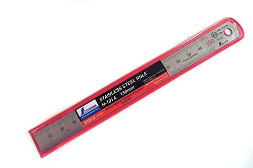 Shinwa 150 mm (6 inch) Rigid Machinist Ruler | JIS Grade 1 Accuracy thumbnail 4